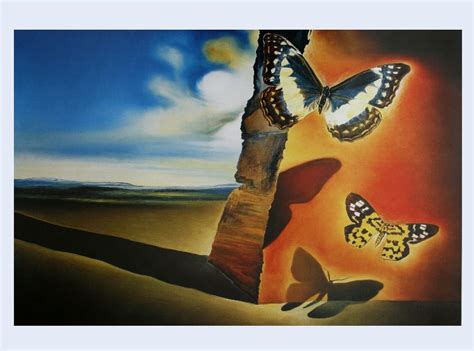 Landscape with Butterflies,1956 by Salvador Dali